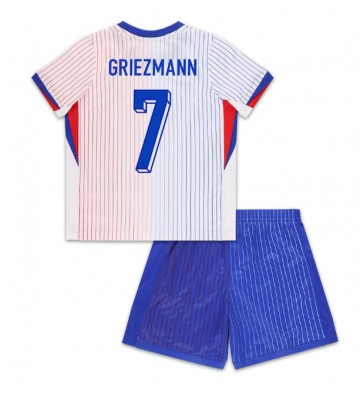 Frankrig Antoine Griezmann #7 Udebanesæt Børn EM 2024 Kort ærmer (+ korte bukser)
